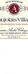 Andre Colonge & Fils Beaujolais Villages 2011
