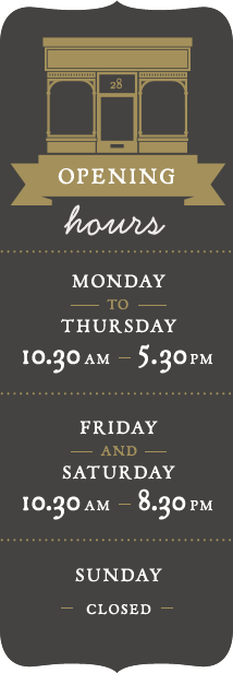 Our Opening Hours